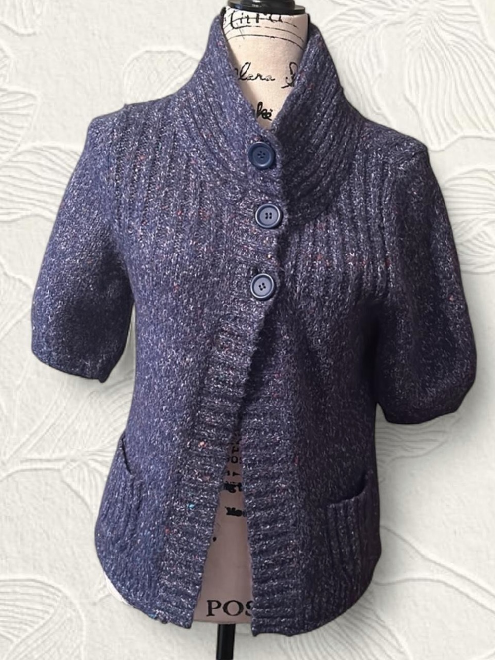 Express Short Sleeve Sweater With Buttons Size Small